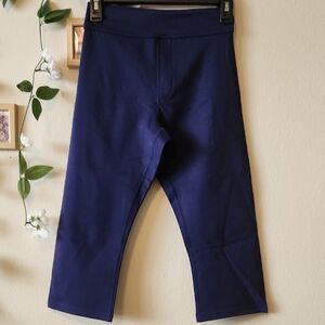 NWT - aerie Classic Navy Hugger Capri - M